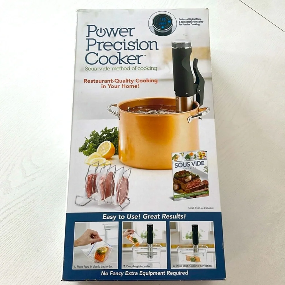 Power Precision Cooker - Sous Vide Method, NEW